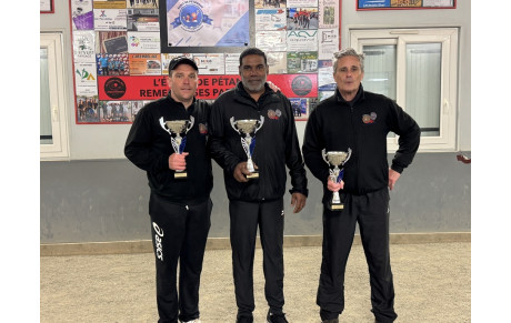Vice-champions départementaux triplette promotion