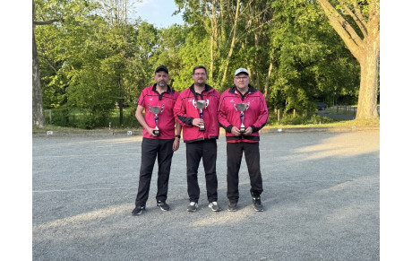 Vice-champions départementaux triplette provençal 2025
